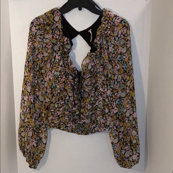 🆕Free People Mabel Printed Blouse - Picture 4 of 13
